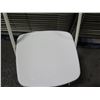 Image 3 : Qty 150 White Metal Folding Chairs 15"x15"x36"H