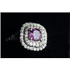 Image 1 : Stunning Kashmir Sapphire Diamond & Gold Ring - GRS