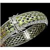 Image 2 : Natural Unheated Oval Green Peridot Bangle