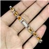 Image 3 : Natural Oval 6x5mm Top Rich Yellow Citrine Bracelet