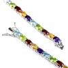 Image 3 : Natural TOPAZ GARNET AMETHYST CITRINE  PERIDOT Bracelet