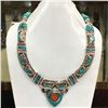 Image 1 : Tibet Natural Stone Tribal Queen Royal Necklace