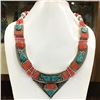 Image 1 : Tibet Natural Stone Tribal Queen Royal Necklace
