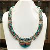 Image 1 : Tibet Natural Stone Tribal Queen Royal Necklace