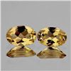 Image 1 : Natural Orangish Yellow Tourmaline Pair [VVS]