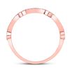 Image 3 : Diamond Stackable Band Ring 1/8 Cttw 10kt Rose Gold