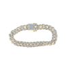 Image 1 : Mens Diamond Cuban Fashion Bracelet 5-7/8 Cttw 10kt Yellow Gold