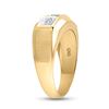 Image 4 : Mens Diamond 3-stone Ring 1/10 Cttw 10kt Yellow Gold