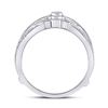 Image 4 : Diamond Wrap Ring Guard Enhancer 1/3 Cttw 14kt White Gold
