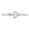 Image 2 : Diamond Spade Stackable Band Ring 1/6 Cttw 10kt White Gold