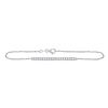 Image 1 : Diamond Single Row Chain Tennis Bracelet 1/2 Cttw 14kt White Gold