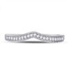 Image 2 : Diamond Enhancer Wedding Band 1/12 Cttw 14kt White Gold