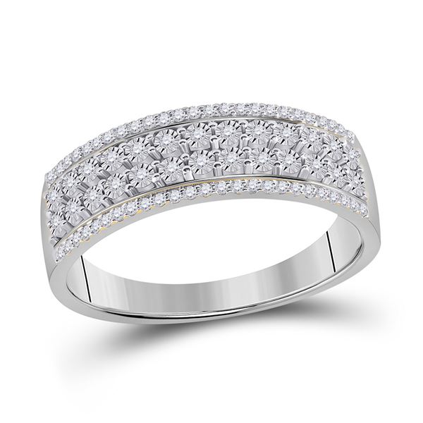 Diamond Band Ring 1/6 Cttw 10kt White Gold