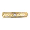 Image 2 : Diamond Solitaire Band Ring 1/20 Cttw 14kt Yellow Gold