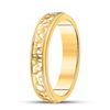 Image 3 : Diamond Solitaire Band Ring 1/20 Cttw 14kt Yellow Gold