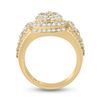 Image 3 : Mens Baguette Diamond Cluster Ring 2-1/5 Cttw 14kt Yellow Gold