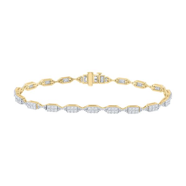 Diamond Fashion Bracelet 2 Cttw 14kt Yellow Gold