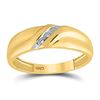 Image 3 : Yellow-tone Sterling Silver His Hers Diamond Matching Wedding Set 1/6 Cttw Yellow-tone Sterling Silv