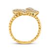 Image 4 : Diamond Teardrop Spiral Fashion Ring 1/3 Cttw 10kt Yellow Gold