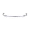 Image 1 : Diamond Statement Tennis Bracelet 5 Cttw 14kt White Gold