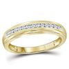 Image 3 : His Hers Diamond Solitaire Matching Wedding Set 1/2 Cttw 10kt Yellow Gold