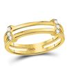 Image 3 : His Hers Diamond Solitaire Matching Wedding Set 1-1/2 Cttw 14kt Yellow Gold