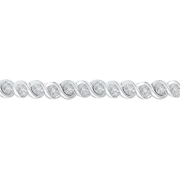 Diamond Tennis Bracelet 1/2 Cttw 10kt White Gold