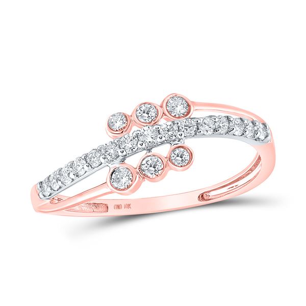 Diamond Band Ring 1/3 Cttw 10kt Two-tone Gold