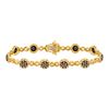 Image 1 : Brown Diamond Infinity Bracelet 2-1/5 Cttw 10kt Yellow Gold