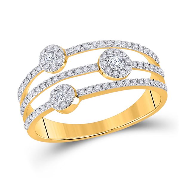 Diamond Band Ring 1/3 Cttw 10kt Yellow Gold