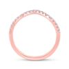 Image 3 : Diamond Wedding Curved Enhancer Band 1/5 Cttw 10kt Rose Gold