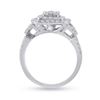 Image 4 : Diamond Bridal Wedding Ring Band Set 1-1/4 Cttw 14kt White Gold
