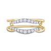 Image 2 : Diamond Wedding Wrap Ring Guard Enhancer 1/3 Cttw 14kt Yellow Gold