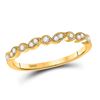 Image 1 : Diamond Stackable Band Ring 1/10 Cttw 10kt Yellow Gold