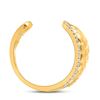 Image 3 : Diamond Scale Fashion Ring 1/4 Cttw 14kt Yellow Gold
