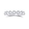 Image 2 : Diamond Stackable Band Ring 1/6 Cttw 14kt White Gold