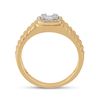 Image 3 : Mens Baguette Diamond Square Ring 1/3 Cttw 14kt Yellow Gold