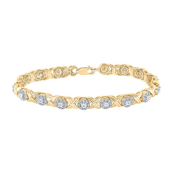 Diamond Fashion Bracelet 5/8 Cttw 10kt Yellow Gold