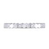 Image 3 : Diamond Machine-Set Band Ring 1/10 Cttw 14kt White Gold