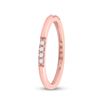 Image 4 : Diamond Stackable Band Ring 1/10 Cttw 10kt Rose Gold