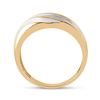 Image 4 : Mens Diamond Wedding Band Ring 1/4 Cttw 14kt Yellow Gold