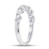 Image 3 : Diamond Band Ring 1/2 Cttw 14kt White Gold