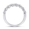 Image 4 : Diamond Band Ring 1/2 Cttw 14kt White Gold