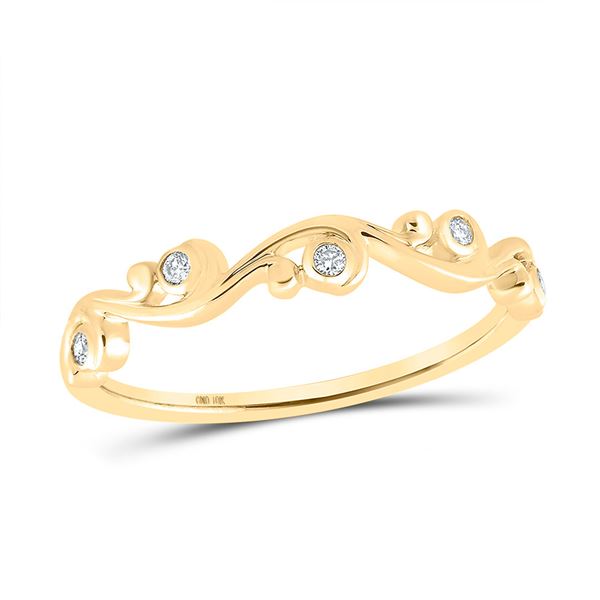 Diamond Band Ring 1/20 Cttw 10kt Yellow Gold