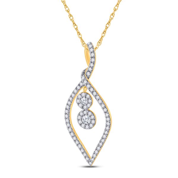 Diamond Fashion Pendant 1/4 Cttw 10kt Yellow Gold