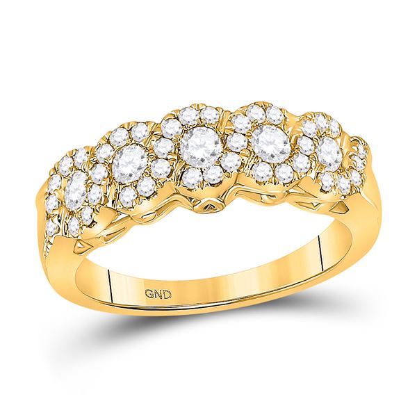 Diamond Band Ring 3/4 Cttw 14kt Yellow Gold
