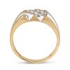 Image 3 : Mens Diamond Band Ring 1/4 Cttw 10kt Yellow Gold