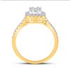 Image 4 : Baguette Diamond Square Ring 1/2 Cttw 14kt Yellow Gold