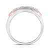 Image 3 : Mens Diamond Faceted Single Row Band Ring 3/4 Cttw 14kt Two-tone Gold