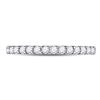 Image 2 : Diamond Single Row Machine-set Wedding Band 1/4 Cttw 14kt White Gold